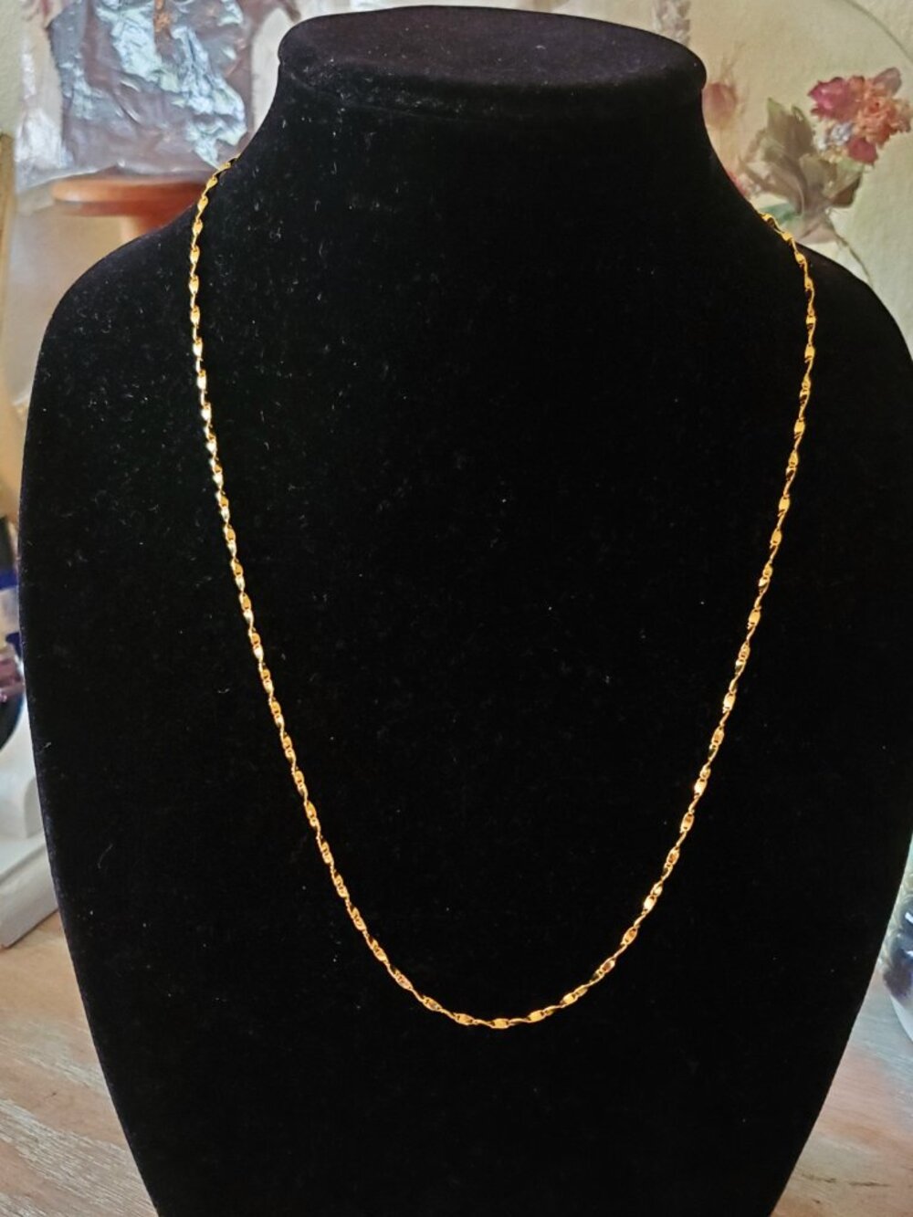 Danecraft Gold Vermeil and 925 Sterling Necklace, 24 Inch